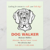 Deense dog Flyer (Voorkant)