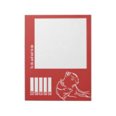 Deense dog notitieblok (Gedraaid)