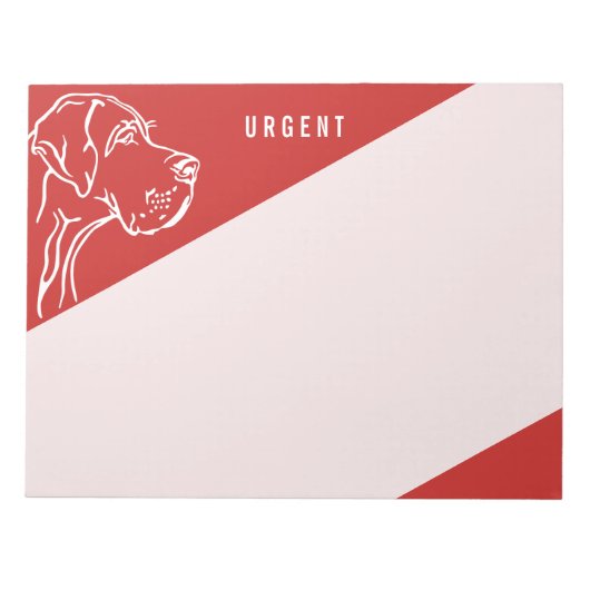 Deense dog notitieblok (Voorkant)