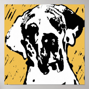 Deense dog poster