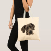 Deense dog tote bag (Voorkant (product))
