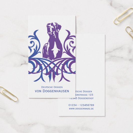 Deense doggen visitekaartje (Kantoor)