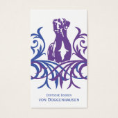 Deense doggen visitekaartje (Voorkant)