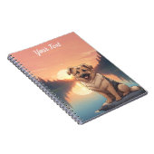 Deense herder bij het meer notitieboek (Rechterzijde)