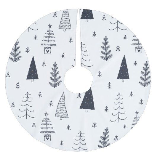 Deense Hygee blauwe kerstboom accessoire Kerstboom Rok (Voorkant)