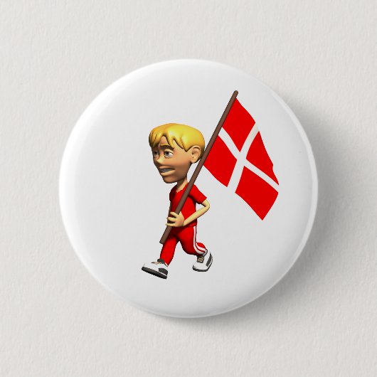 Deense jongen ronde button 5,7 cm (Voorkant)