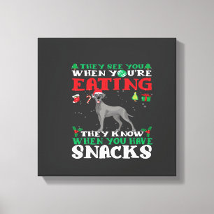 Deense Kerst pret Classic T-Shirt Canvas Afdruk