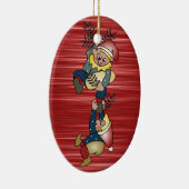 Deense kerstkleven keramisch ornament (Rechts)