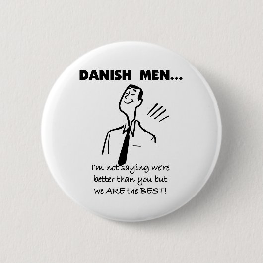 Deense Mannen zijn de beste Ronde Button 5,7 Cm (Voorkant)