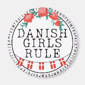 deense meisjesregel magneet (Voorkant)