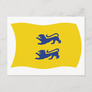 Deense minderheid in Zuid-Sleeswijk Vlag Postcar Briefkaart