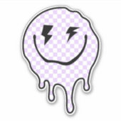 Deense pastel esthetische trippy druppelgezicht St Sticker (Voorkant)