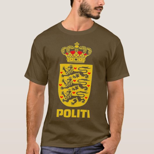 Deense politie Politi T-shirt (Voorkant)