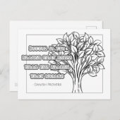 Deense Proverb Coloring Briefkaart (Voorkant / Achterkant)