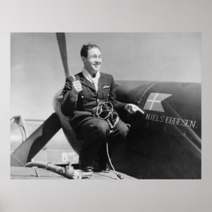 Deense RAF Pilot Poster