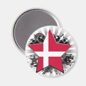 Deense ster magneet (Voorkant / Achterkant)