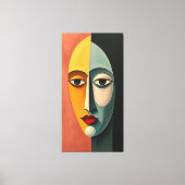 Deense uitdrukkingen Levendige minimalistische gez Canvas Afdruk (Voorkant)