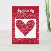 Deense Valentijn Feestdagen Kaart (Voorkant)