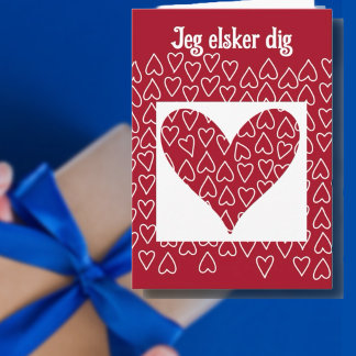 Deense Valentijn Feestdagen Kaart