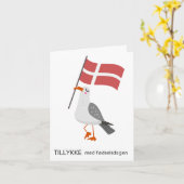 Deense Verjaardag Kaart – Tillykke med fødselsdage (Gele Bloem)