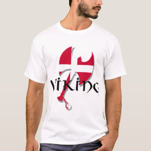Deense Viking Deense vlag Ax T-shirt