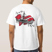 Deense Viking Viking Ship Dansk Gifts T-shirt (Achterkant)