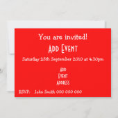 Deense vlag Alle voorvallen Kaart (Achterkant)