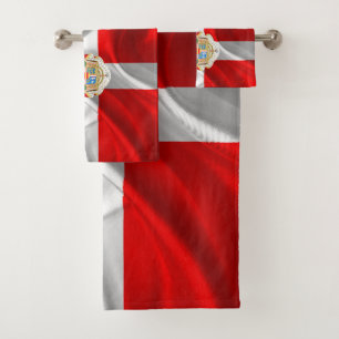 Deense vlag bad handdoek
