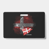 Deense vlag badge (Achterkant)