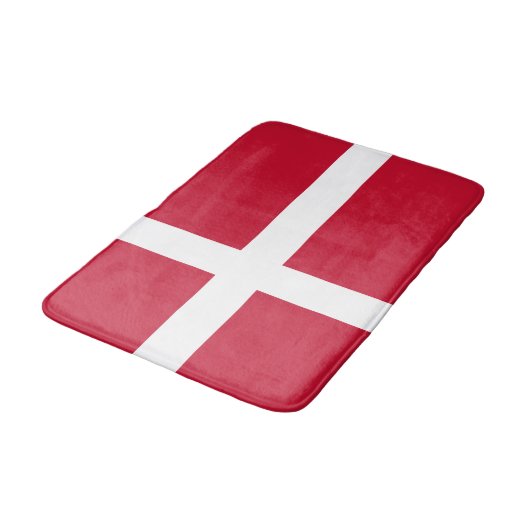 Deense vlag badmat (Gekanteld)