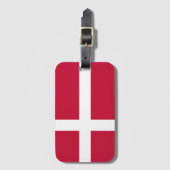 Deense vlag bagagelabel (Voorkant (verticaal))