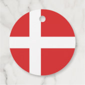 Deense vlag bedankjes labels (Achterkant)