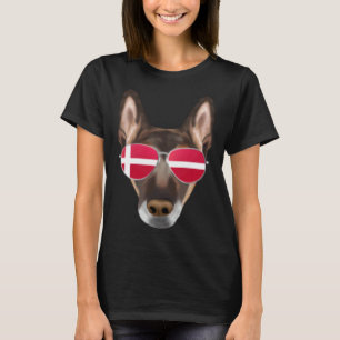 Deense Vlag Belgische Malinoi Hond Denemarken Zak T-shirt