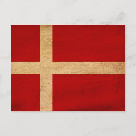 Deense vlag briefkaart (Voorkant)