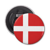 Deense vlag button flesopener (Voorkant)