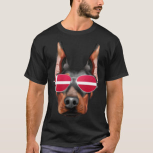 Deense Vlag Dobermann Pinscher Hond Denemarken Zak T-shirt