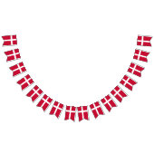 Deense vlag en Deense partij Banners/bruiloften Vlaggetjes (Alle)