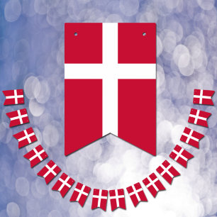 Deense vlag en Deense partij Banners/bruiloften Vlaggetjes