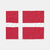 Deense vlag fleece deken (Voorkant (Horizontaal))