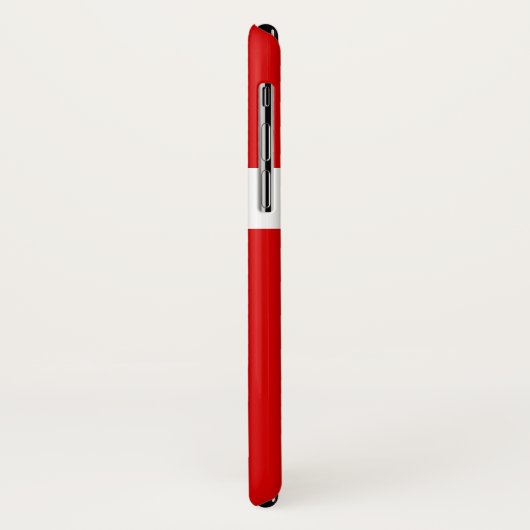 Deense vlag gepersonaliseerd Case-Mate iPhone case (Achterkant/links)