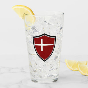 Deense vlag glas