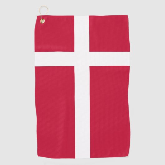 Deense vlag golfhanddoek (Voorkant)
