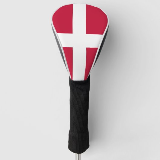 Deense vlag golfheadcover (Voorkant)