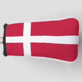 Deense vlag golfheadcover (Voorkant)