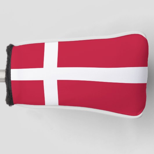 Deense vlag golfheadcover (Voorkant)