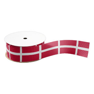 Deense vlag grosgrain lint