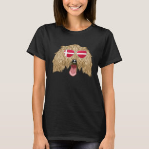 Deense Vlag Italiaanse Greyhound Hond Denemarken Z T-shirt