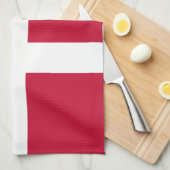 Deense vlag Keukenhanddoeken (Quarter Fold)