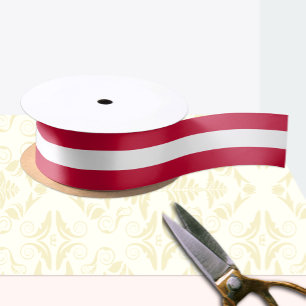 Deense vlag kleuren lint, Denemarken / sport Lint