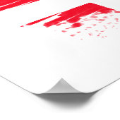 Deense vlag poster (Hoek)